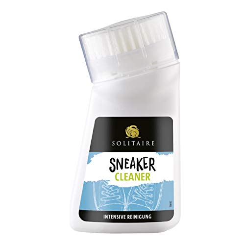 SOLITAIRE Sneaker Cleaner | Sneaker Intensiv-Reiniger | 75 ml | Profi-Reinigung für Sneaker und Schuhe | Sneaker-Reiniger mit integrierter Bürste zur Schuh-Reinigung und effektiven Fleckenentfernung